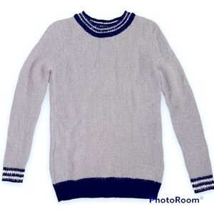 Shrinking Violet Gray Knit Acrylic Sweater XS